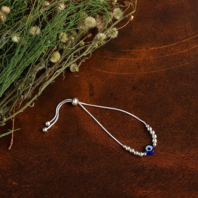 Evil Eye Minimal Silver bracelet