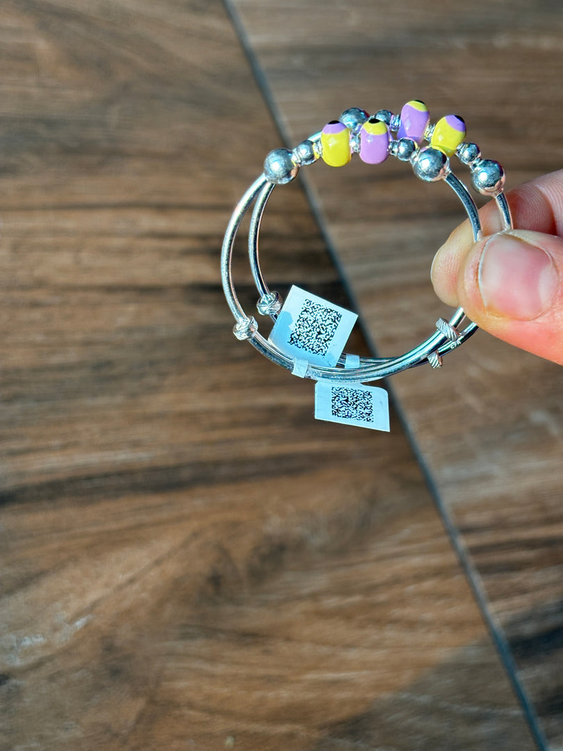 Kids Evil Eye Adjustable Bangle