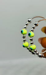 Load image into Gallery viewer, Neon Glow Evil Eye Bangle
