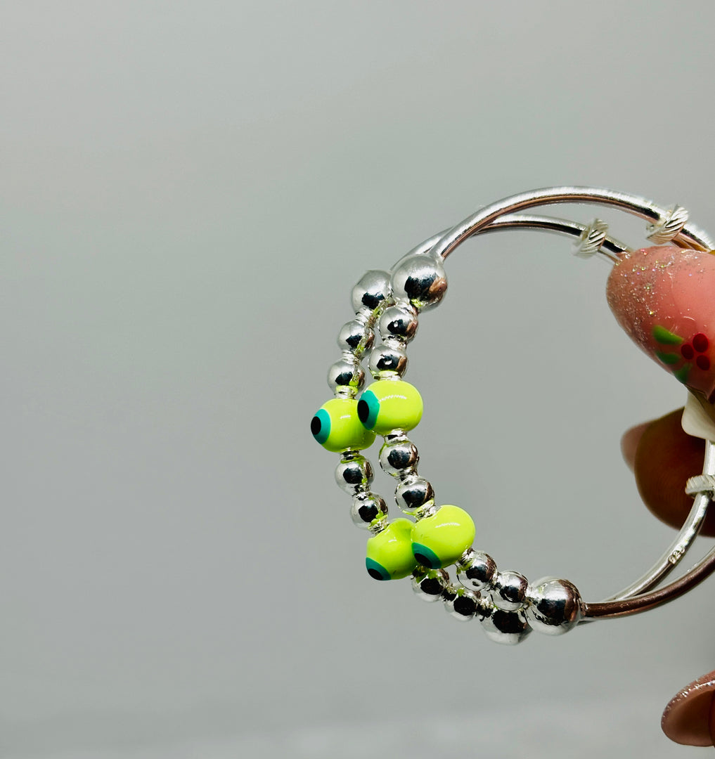 Neon Glow Evil Eye Bangle