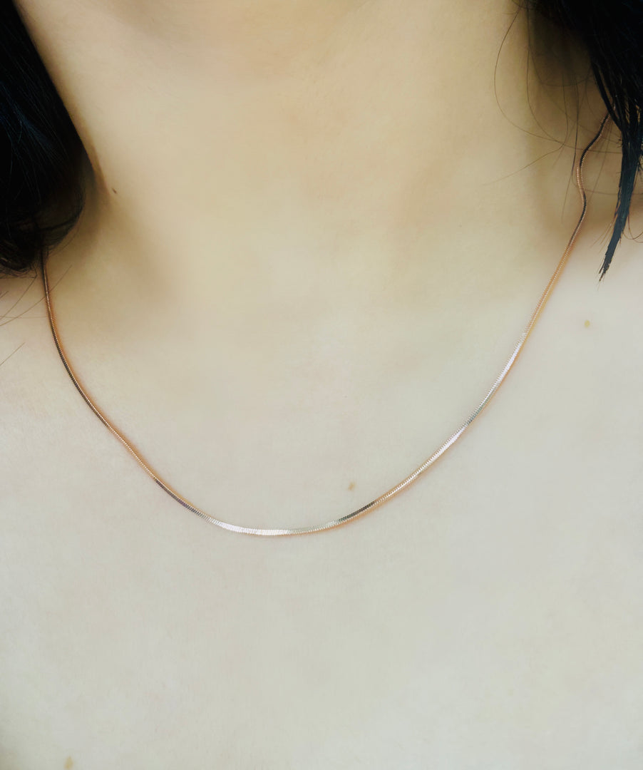 Lumina Rose Gold-Plated Silver Chain